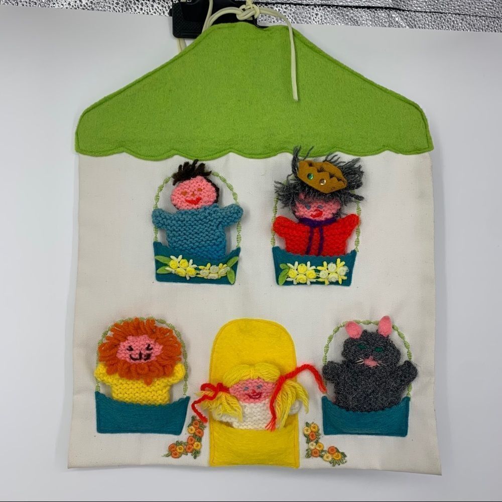 Vintage ‘70s handmade finger puppets
